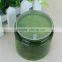 100ml 200ml plastic green face mask cream containers with black cap