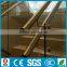 European style steel glass staircase interior glass railing