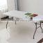 2015 hot sell plastic folding table for 6 seaters
