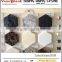 38.58'' Crema Marfil Hexagon Marble Mosaic Tile Polished