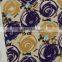 purple yellow circles spandex print nylon fabric for making shoes