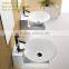 YJ7814 Ceramic Bathroom Basin Round Ceramic Wall-hung Basin