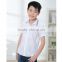 2016 latest design hot sale model fashion white shirt for boys