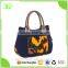 High Quality Cotton Canvas Shopping Tote Women Handbag with Front Pocket
