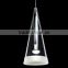 single glass solar hanging light in white color