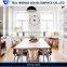 White high glossy modern dressing dining table and chairs top quality