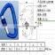 Classic Aviation Aluminum Sports Carabiner With Snap Hook For Climbing Use