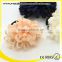 chiffon knitted hair elastic band with flower, flower girl hair bands