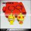 Promotional gifts new material face changing keychain with cute design