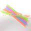 yellow color disposable straight bevel plastic straw