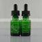 essential oil glass bottle with screen printing,dark violet glass bottle