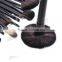 Hot Sell 9pcs Makeup Brush Kit With PU Case Soft Synethtic Hair And Wooden Handle