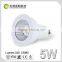 High quality led cob gu10 dimmable 5w 2700K CE Rohs 110v 220v refelctor cup, lens option