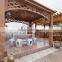 outdoor aluminum frame doubl layer gazebo tent 7x7