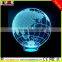 modern 3D acrylic lamp/LED desk table light with usb recharge