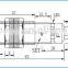 Waterproof M18 5m Through-beam photoelectric sensor with CE