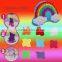 child educational toy craft stuffed toy custom rainbow pillow plush toy