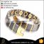 2016 Fashion Jewelry Unisex Chain Tungsten Steel Energy Magnetic Health Jewellery Gold Plated Men Bracelet