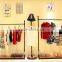 Hot sale metal flooring display stainless steel garment rack