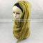 Fashion Women Beauty Wholesale Cotton Lace Floral Hijab Shawls Muslim Scarves
