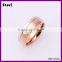 Beautiful Fashion Full Stainless Steel Gem Engagement Ring