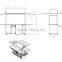 Customized Mobile Outdoor Street Vending Trailer/ Outdoor Retail Kiosks Coffee Cart Design