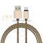 High Speed flat Nylon Braided usb 2.0 micro a male to b female adapter data line