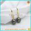 2016 Latest cute girls bowknot mother pearl earrings