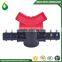 Drip Plastic Irrigation Barbed Valve With Rubber Ring For Pipe And Dripline 16mm