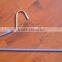 The HEAD metal pant hanger with blue rubber paint printed , made in china
