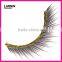 whoesale high quality gold glitter/shining powder false eyelashes 522#