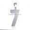 2016 Fashion square nameplate pendant necklace inlaid number charm in 316L stainless steel