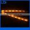 LED daytime running light car flexible led white amber drl strip light