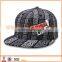 Famous fitted flat bill brand cotton running cap