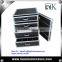 14U Rack Drawe Flight Case with Wheels, 4 Drawers-- 2 x 4U, 2 x 3U high