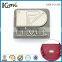 Shiny nickel engraved logo metal label leather design for handbag