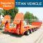 Titan detachable lowboys 3 4 axles tons used semi lowbed trailer with spare tire