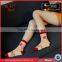 Custom sock packaging korea sock knitting machine little flower sock