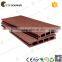 Waterproof hollow redwood color outdoor wpc decking