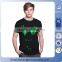 Black guangzhou tshirt factory/wholesale tshirt/flash/flashing el ladies tshirt