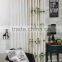 100% Polyester Luxury salon hall polyester green embroidery sheer voile fabric curtain