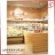 2 tiers bread glass display cabinet for bakery store
