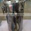 10L 20L stainless steel bucket with lock ring lid for chemical