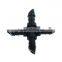 Irrigation System Black Round Tube Fitting Barbed Connector