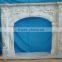 White Carrara Marble Fireplace