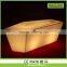 Wedding lighting led reception shining plastic wave shape bar counter table furniture