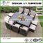 Hot!!! Resin wicker outdoor Rattan dining set