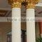 china manufacturer wholesale home decoration flat white marble columes