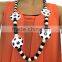 2015 novelty flash led big football/ basketball shaped beads & round beads necklace