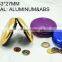 Fashion New Aluminium Euro Coin Dispenser Holder Purse Wallet Hold Coins Gadget